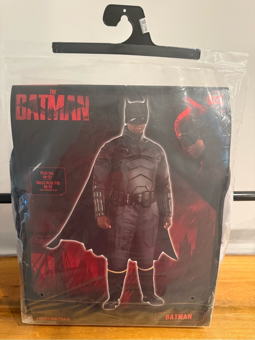 DC Batman Adult Costume - Black and Red Accent